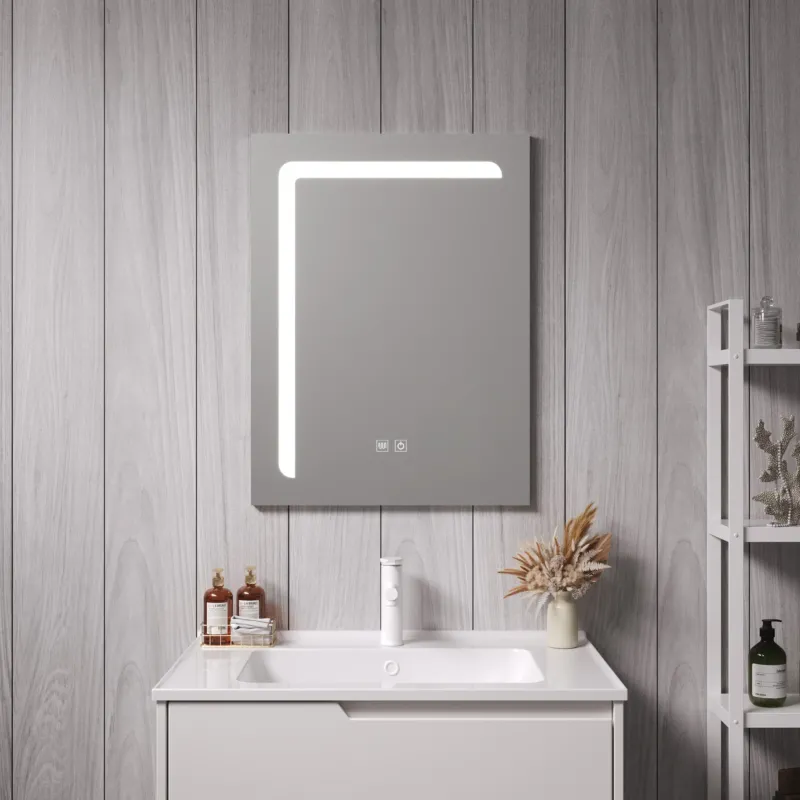 LED - Badspiegel Chambave Silberfarben in versch. Größen [pro.tec] - premiumXL
