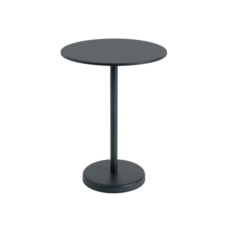 Linear Steel Cafétisch Ø70 cm, H95 cm von Muuto