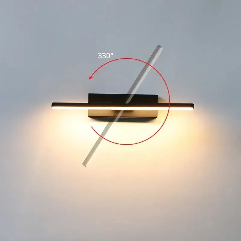 Modern LED Wall Light Adjustable Rotating Aluminum Design - Detailed view