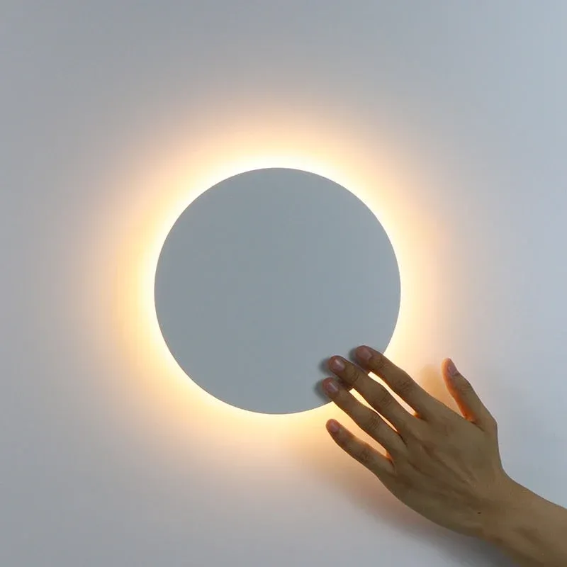 LED Wall Light Modern Round Adjustable Fixture - Product showcase