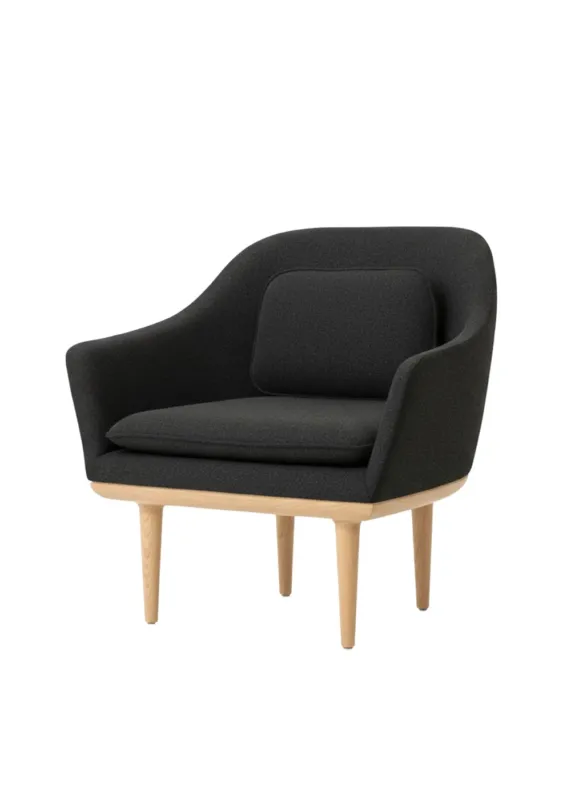 Lunar Lounge-Sessel, large, Eiche, Hallingdal 180 CMHR von Stellar Works
