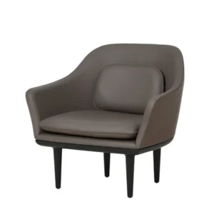Lunar Lounge-Sessel, large, Schwarz Eg, Bellagio Quartz 5070 HR fra Stellar Works