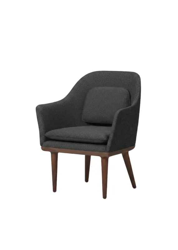 Lunar Lounge-Sessel, small, Walnuss, Hallingdal 180 CMHR von Stellar Works