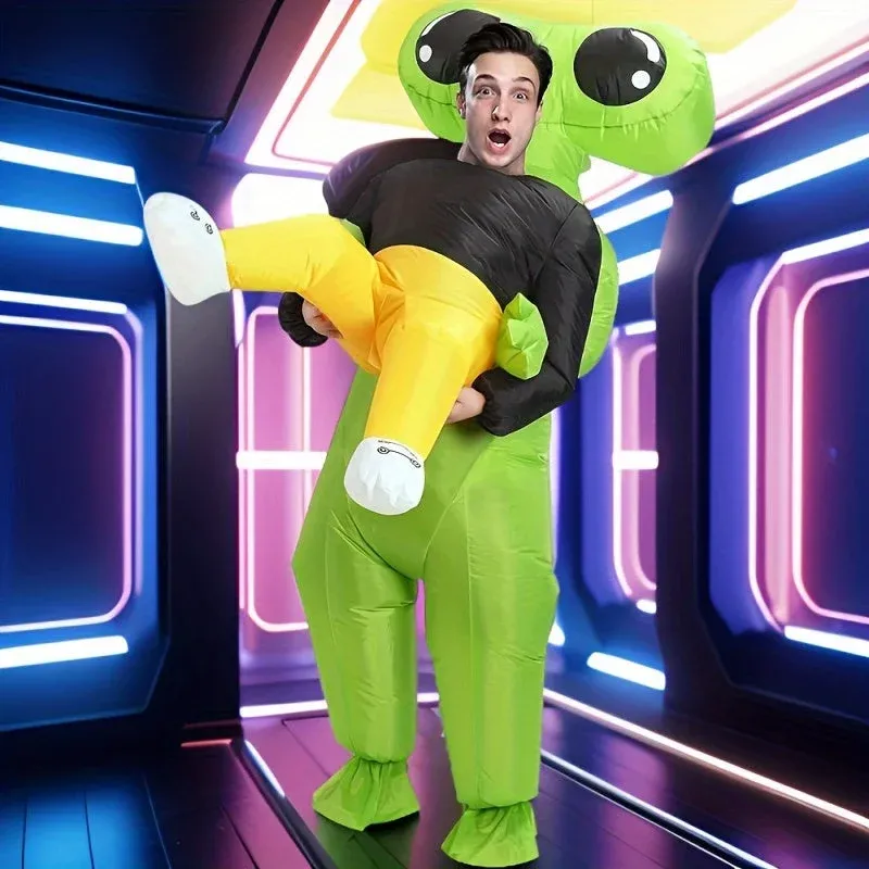 Inflatable Alien Costume Ride-On Carrying Design - Detailed view