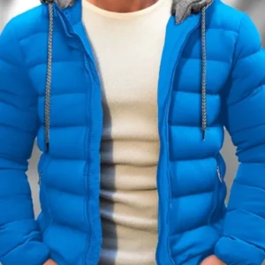 Winter Puffer Jacket Hooded Down Quilted Coat - Product showcase