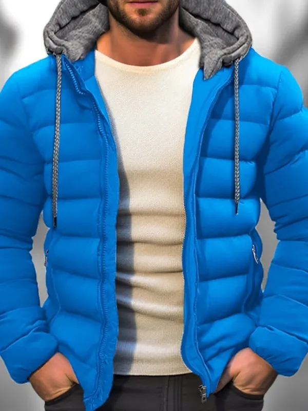 Winter Puffer Jacket Hooded Down Quilted Coat - Product showcase