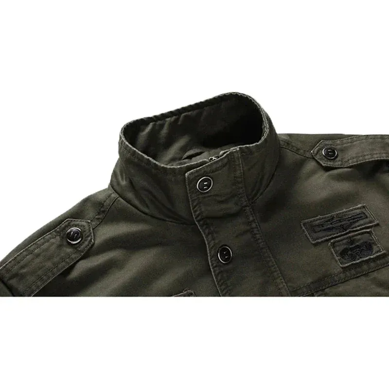 Military Field Jacket Cotton Canvas Utility Design - Product detail 4