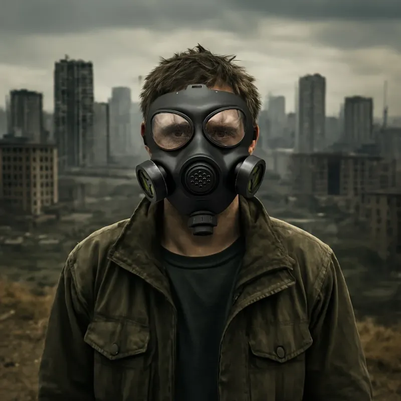 Tactical Gas Mask Post-Apocalyptic Cosplay Design - Product detail 4