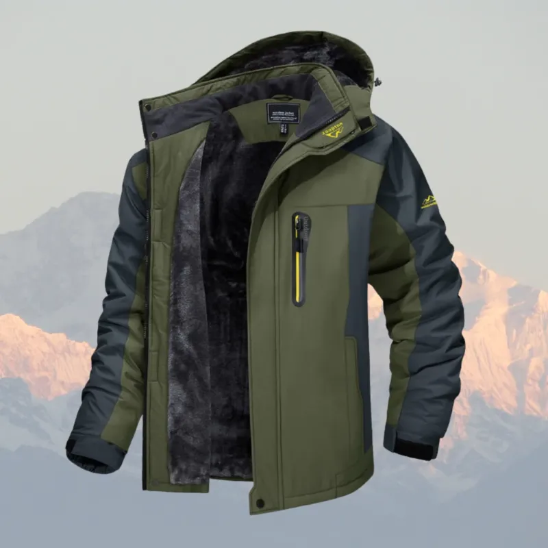 Outdoor Winter Jacket Fleece-Lined Waterproof Design - Product showcase