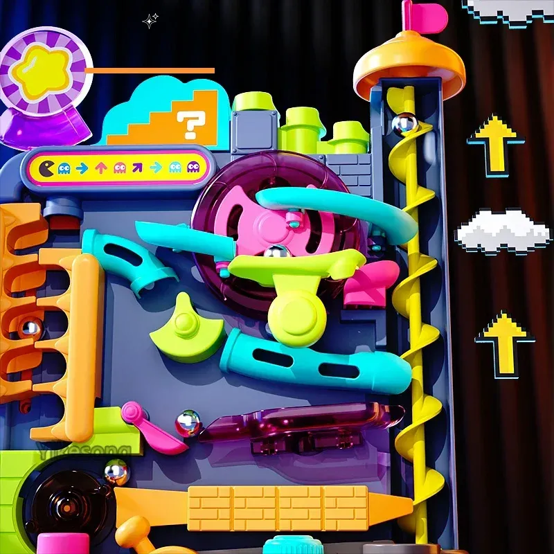 Educational Marble Track Set Multi-Layer Adventure Learning System - Detailed view