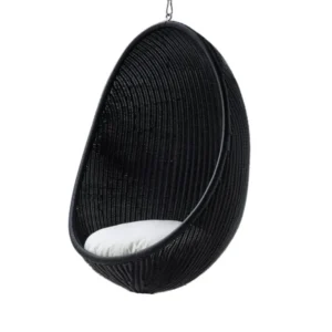 Outdoor Hanging Egg, Schwarz von Nanna Ditzel