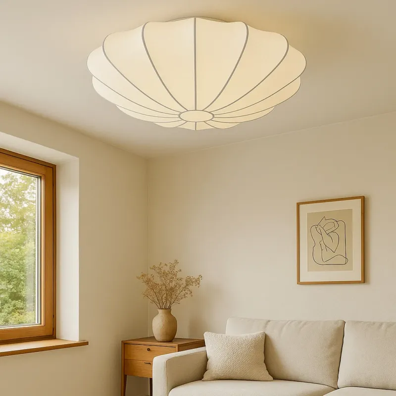 Shell Ceiling Light Modern Scalloped Design - Product showcase