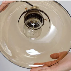 Scandinavian Ceiling Light Glass Bowl Pendant Design - Product showcase
