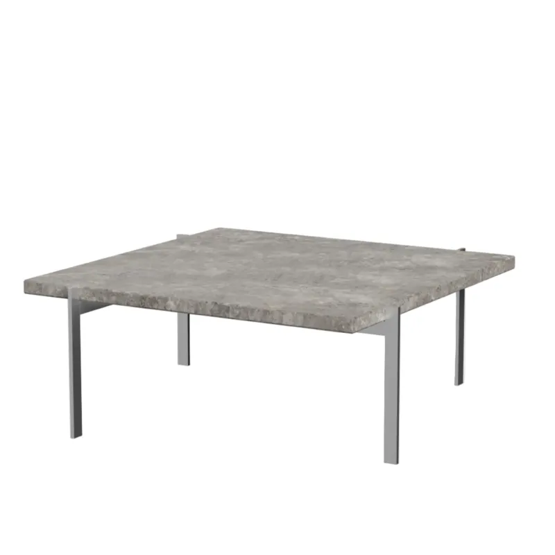 PK61 Couchtisch, brungrå Marmor von Poul Kjærholm