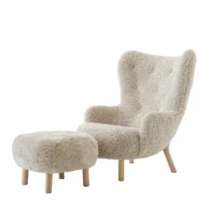 Petra VB3 Sessel inkl. Hocker, Karakorum 003 fra &Tradition
