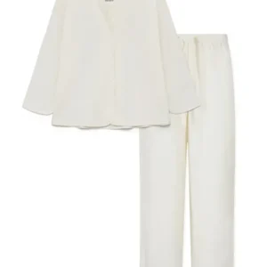 Pyjamas Poplin, pure ecru von Aiayu