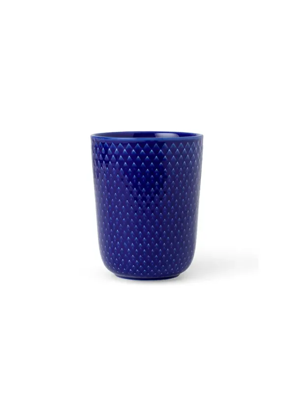 Rhombe Krus, dunkelblau von Lyngby Porcelæn