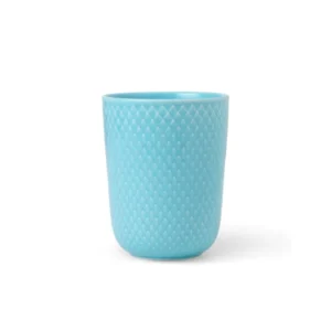 Rhombe Becher, türkis von Lyngby Porcelæn