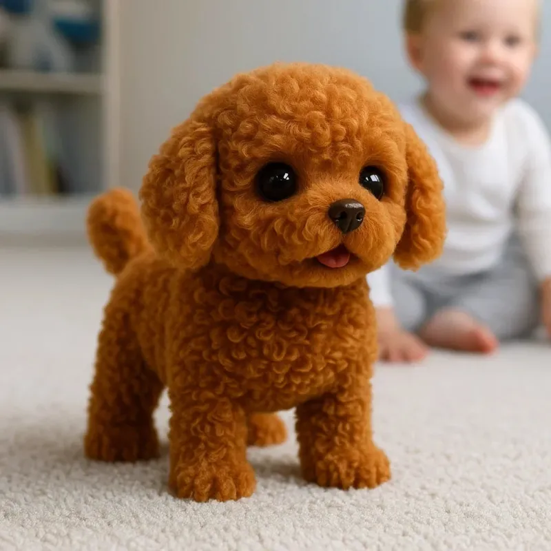 Interactive Plush Puppy Realistic Pet Companion Toy - Product example