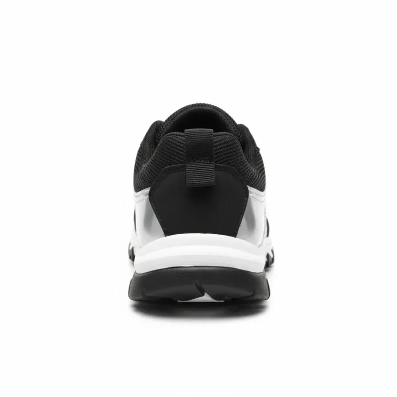 Womens Walking Sneakers Lightweight Black Silver Athletic Shoes - Product example