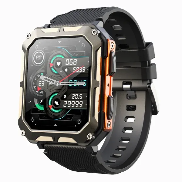 Tactical Smart Watch Gorilla Glass Military Grade Fitness Tracker - Detailed view