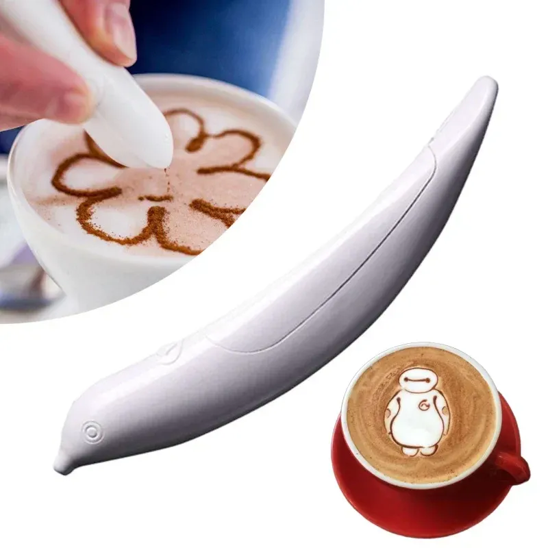 Electric Latte Art Pen Professional Coffee Design Tool - Product showcase