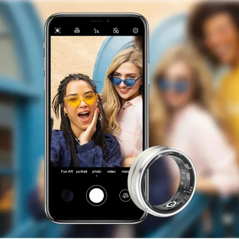 Smart Ring Fitness Tracker Waterproof Digital Health Monitor - Product showcase