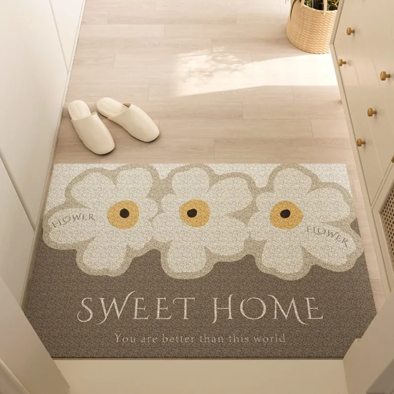 Geometric Area Rug Neutral Tufted Cloud Pattern - Detailed view