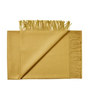 Lima Decke, ochre yellow von Silkeborg Uldspinderi