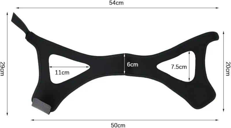 Anti Snoring Chin Strap Adjustable Neoprene Sleep Support - Detailed view