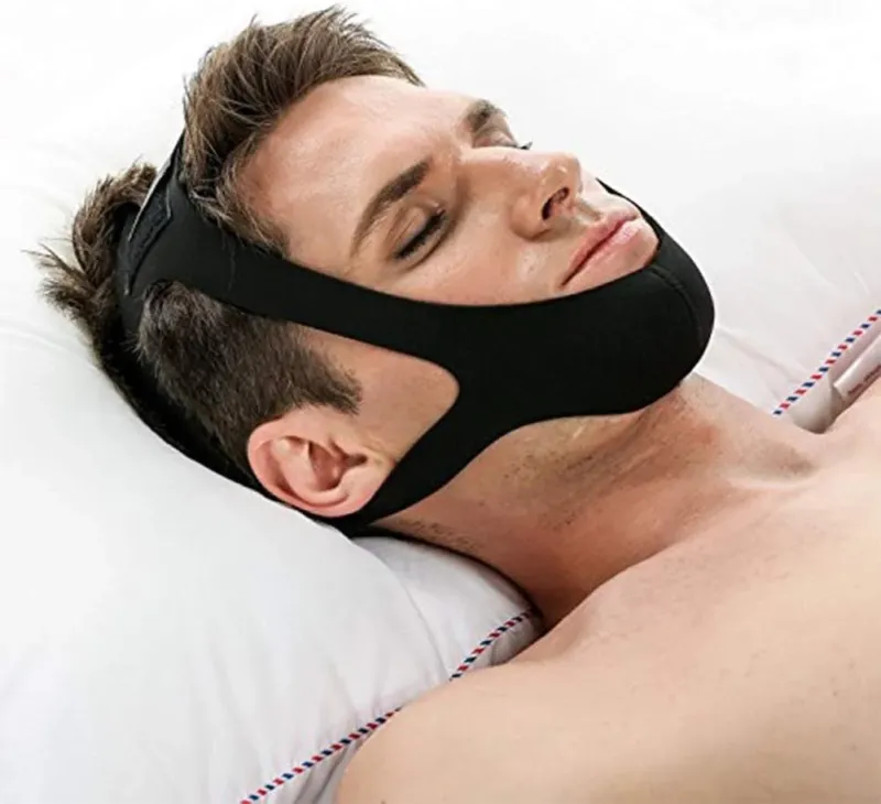 Anti Snoring Chin Strap Adjustable Neoprene Sleep Support - Product example