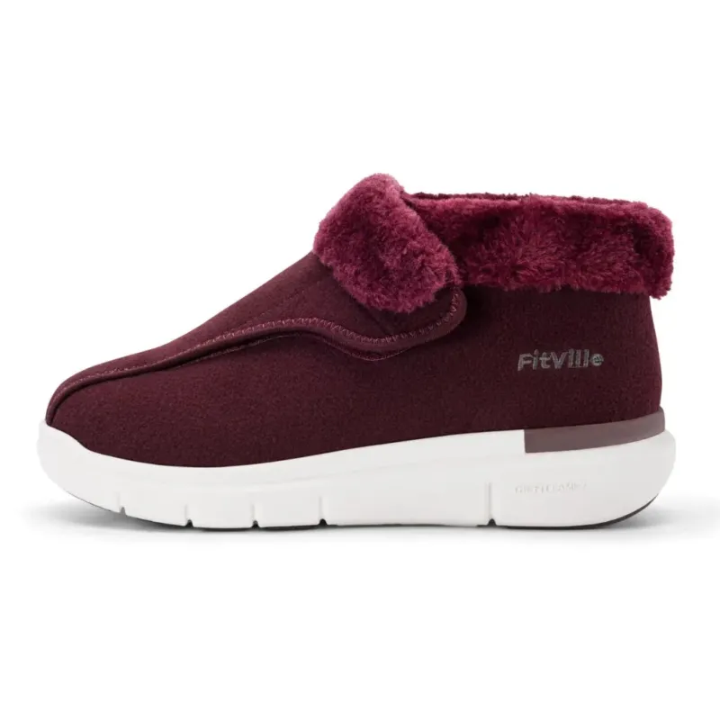 Womens Orthopedic Slippers Plush Faux Fur Winter Comfort - Product example