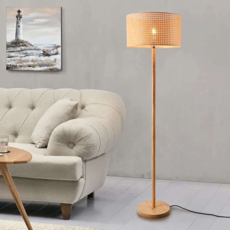 Stehleuchte Rochdale E27 Gelbbraun [lux.pro] - premiumXL