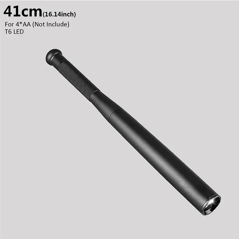 Emergency LED Flashlight 3800 Lumens Aluminum Defense Baton - Detailed view