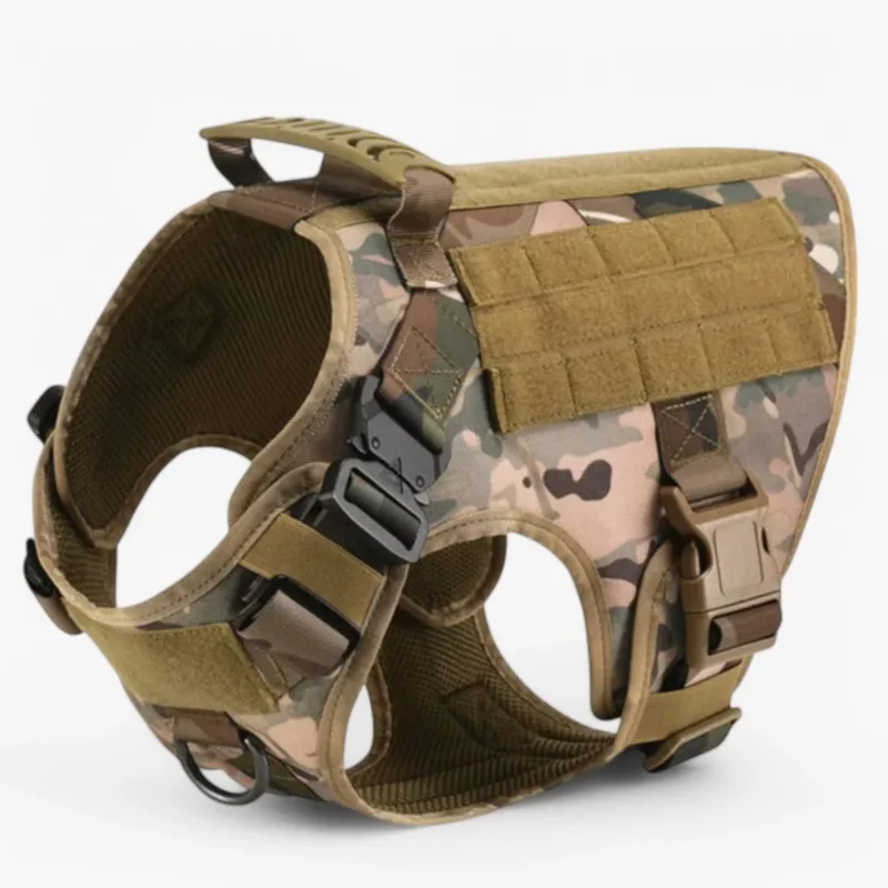 Military Grade Dog Harness Tactical Training Vest with Quick-Release System - Detailed view