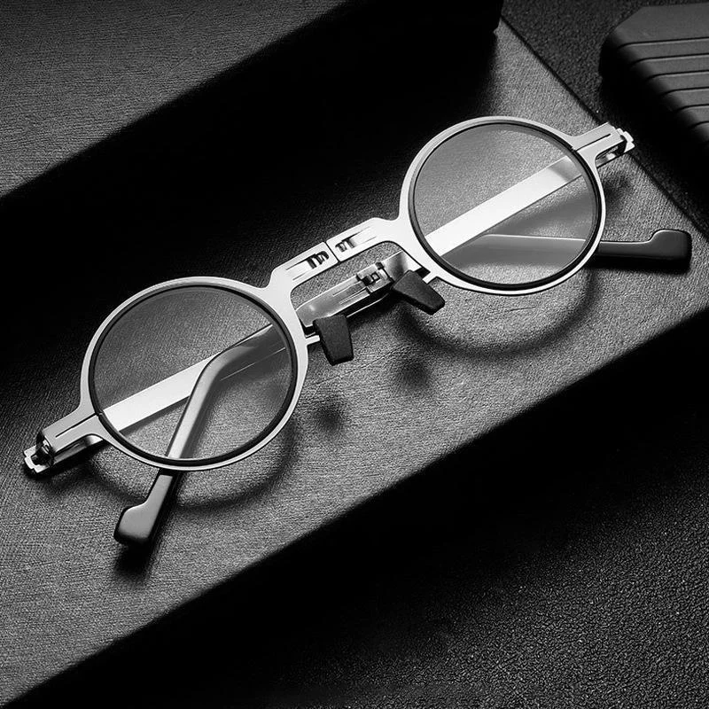 Foldable Reading Glasses Lightweight Titanium Frame Blue Light Blocking - Product showcase