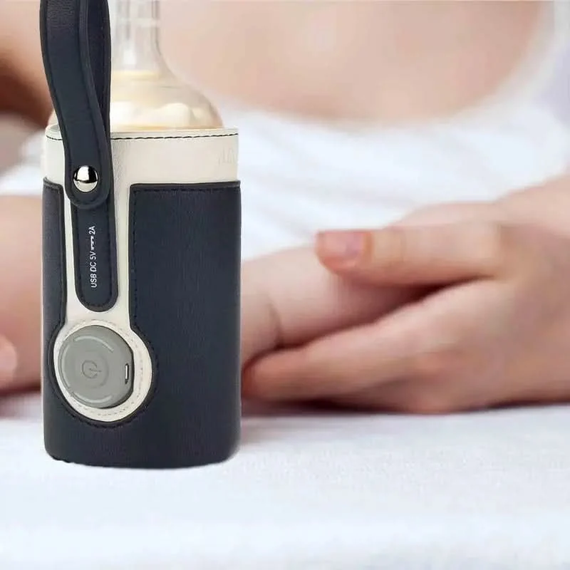 Portable Baby Bottle Warmer USB Rechargeable Travel Kit with Changing Bag - Detailed view