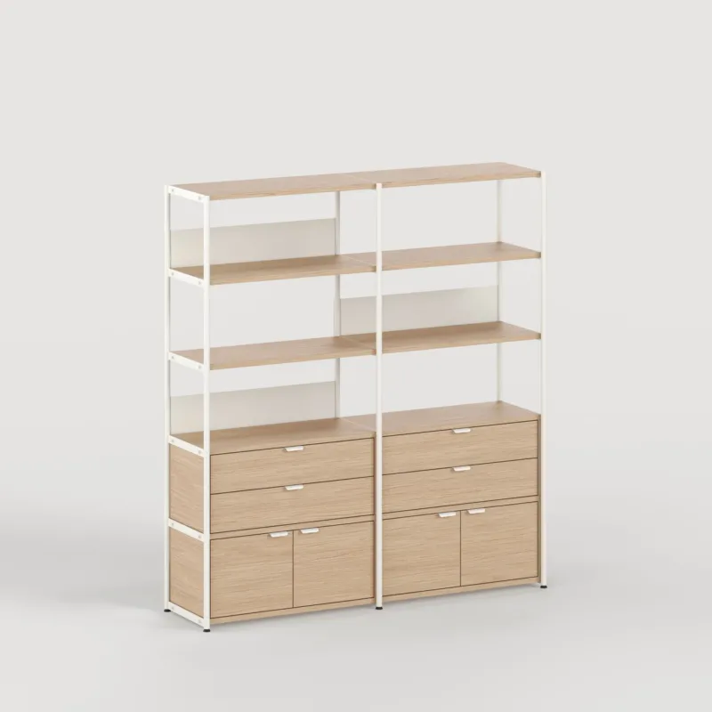Etagère UNIT - H180 à 215 x L164cm - bois éco-certifié