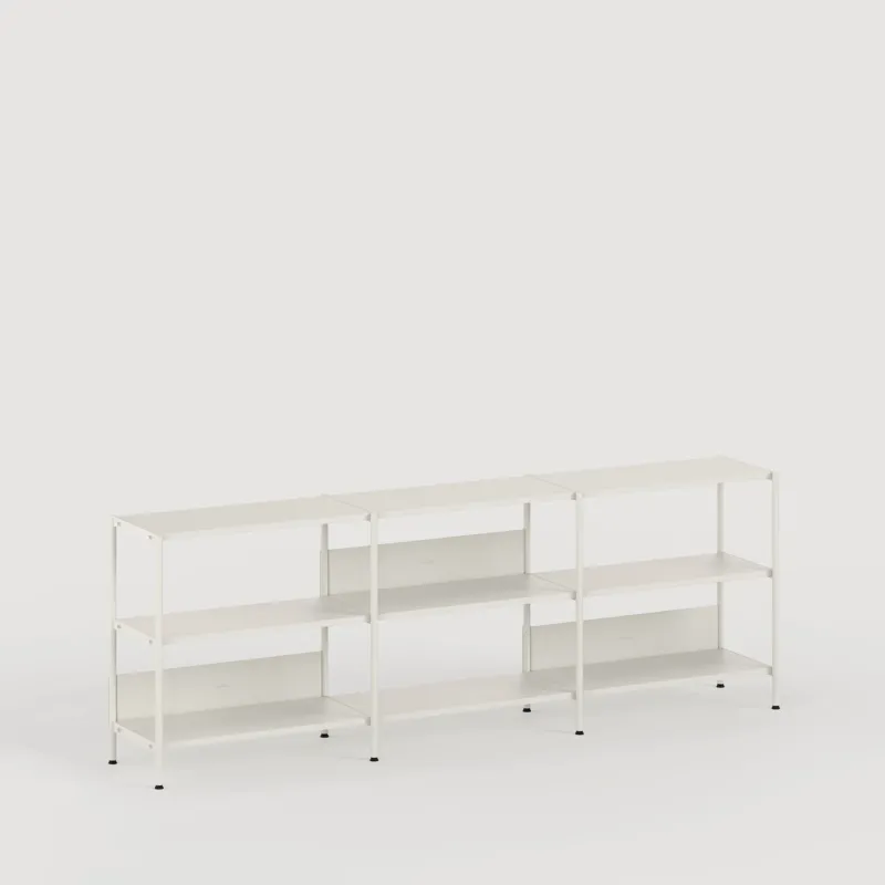 Etagère UNIT - H75 à 85 x L244cm - acier thermolaqué