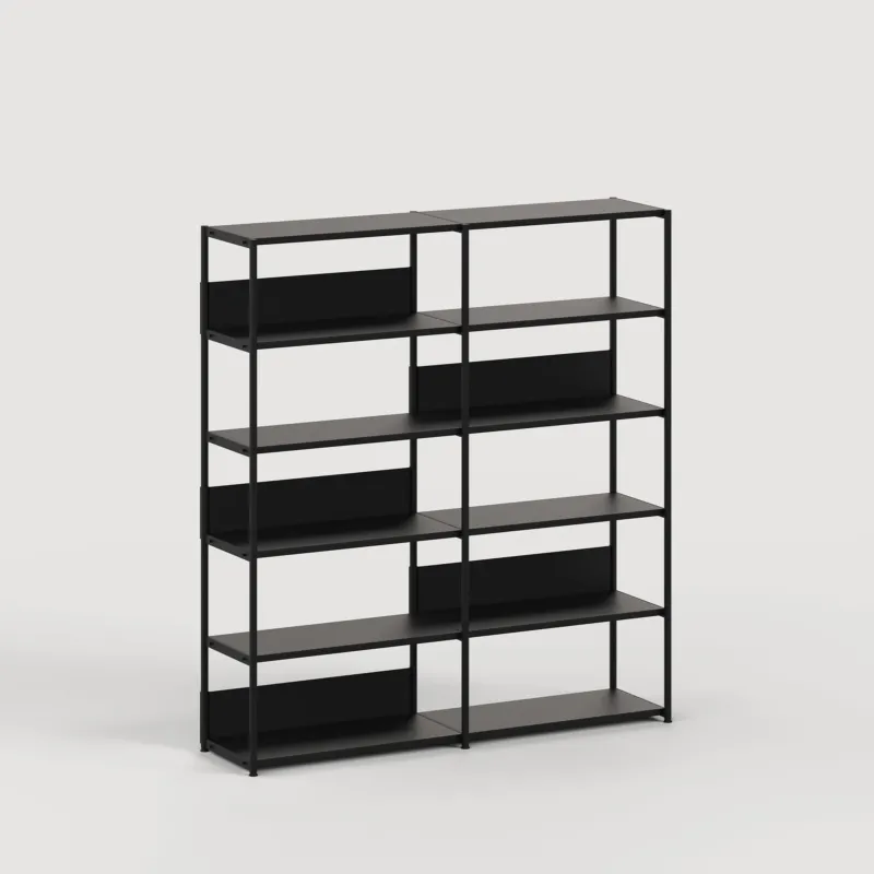Etagère UNIT - H180 à 215 x L164cm - acier thermolaqué