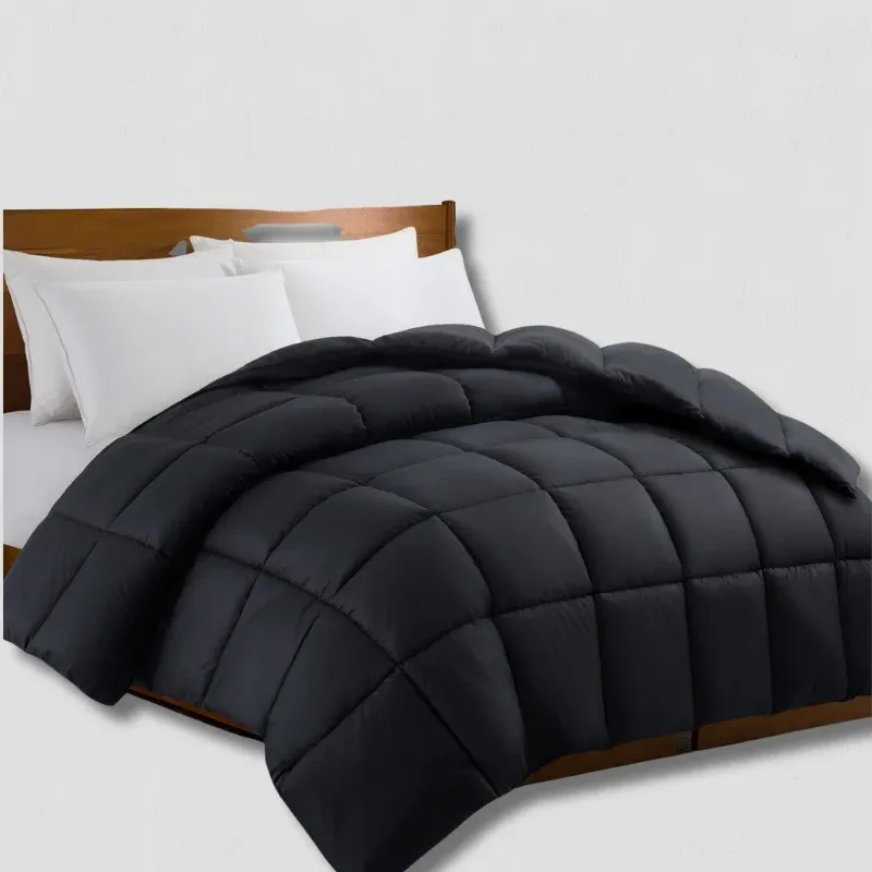 Lightweight Down Alternative Comforter All-Season Square Quilted Design - Product showcase