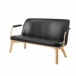 Utility 2-Pers Lounge-Sofa, Eiche, Caress 1509 HR von Stellar Works