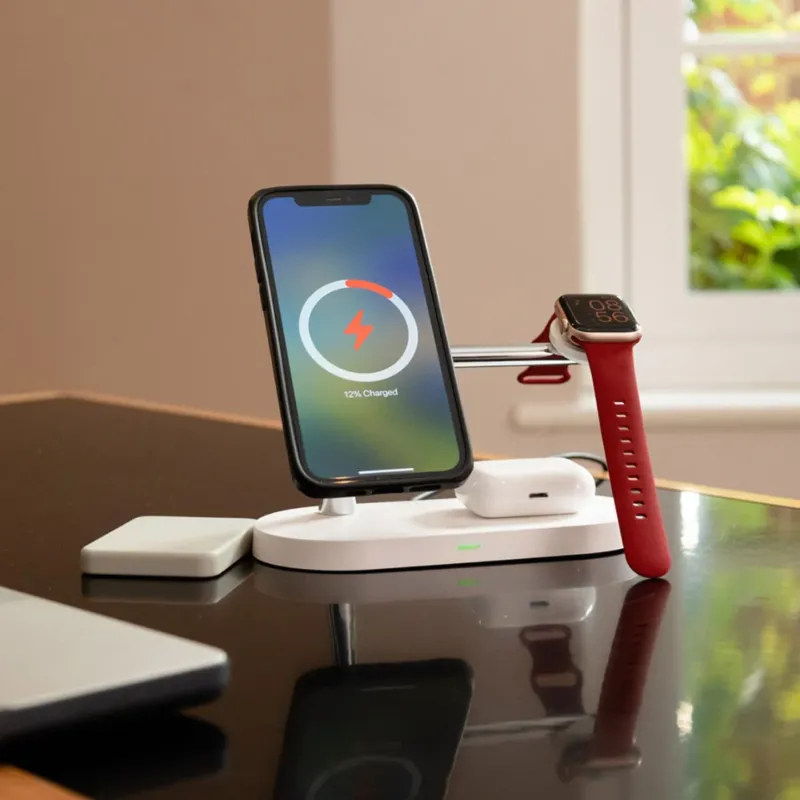 Wireless Charging Station 4-in-1 Multi Device Stand with LED Light - Product example