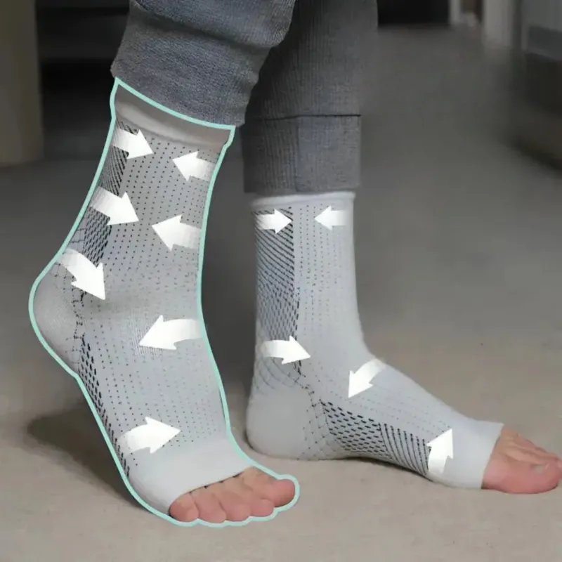 Compression Foot Sleeves Anti-Fatigue Support with Breathable Fabric - Product example