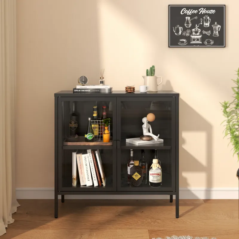 Vitrinen-Sideboard Borshavisa [en.casa] – Bild 3