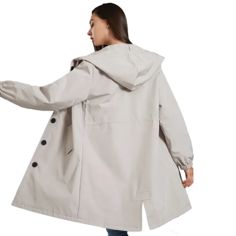 Waterproof Rain Jacket Lightweight Hooded Windbreaker - Product detail 4