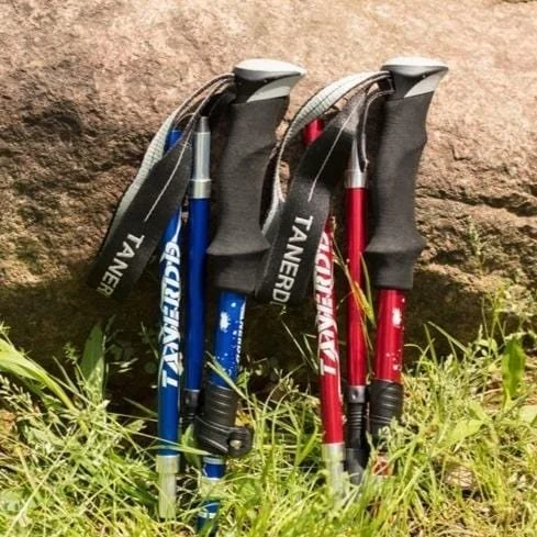 Adjustable Trekking Poles Foldable Aluminum Hiking Sticks - Product showcase