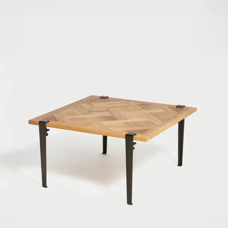 Table basse TIPTOE 80x80cm - parquet de Versailles