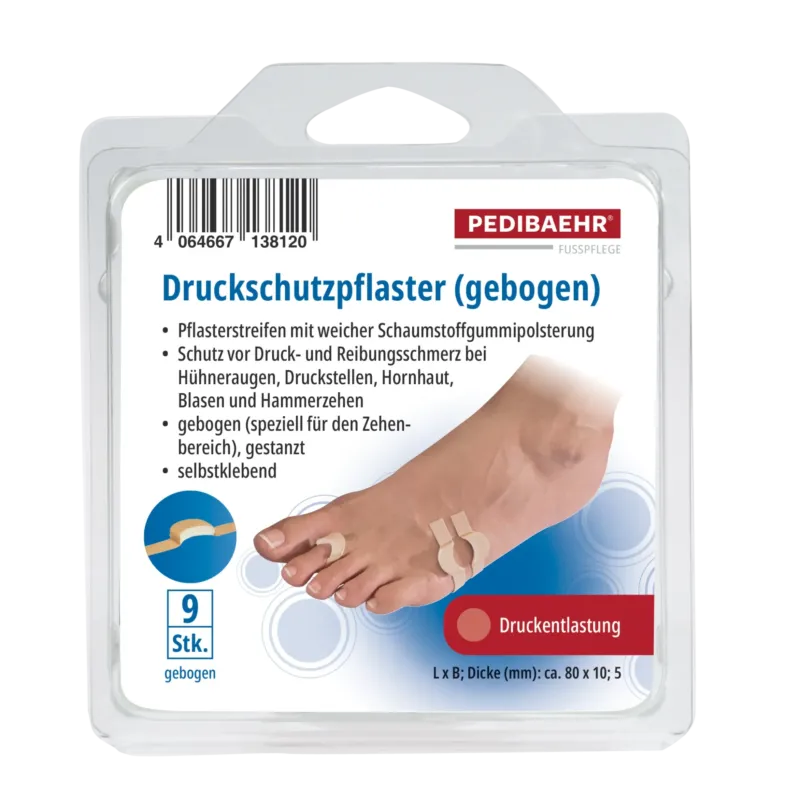 PEDIBAEHR Druckschutzpflaster, 1 Pack (9 Stk.)