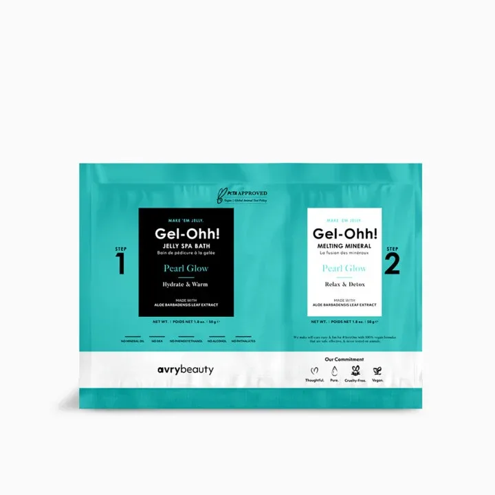 AVRYBEAUTY Gel-Ohh! Jelly Spa Bath - Pearl Glow – Gel-Ohh! Jelly Spa Bath – Pearl Glow Luxuriöses Jelly-Fußbad mit Aloe Vera und Perlenextrakt – regenerierend und feuchtigkeitsspendend, 100gr.